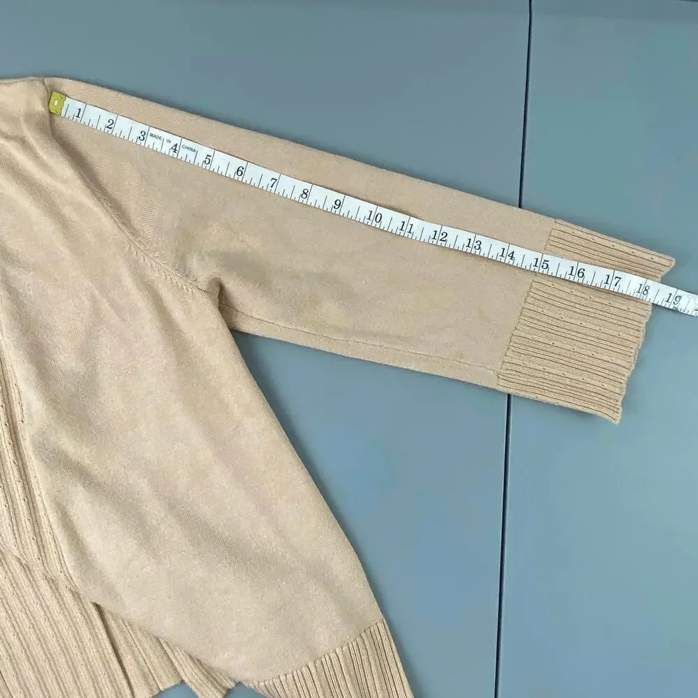 89th + Madison Chic Cardigan in Tan size medium